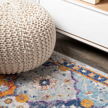 Kirman Bohemian Medallion  Area Rug